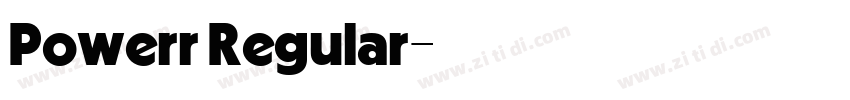 Powerr Regular字体转换